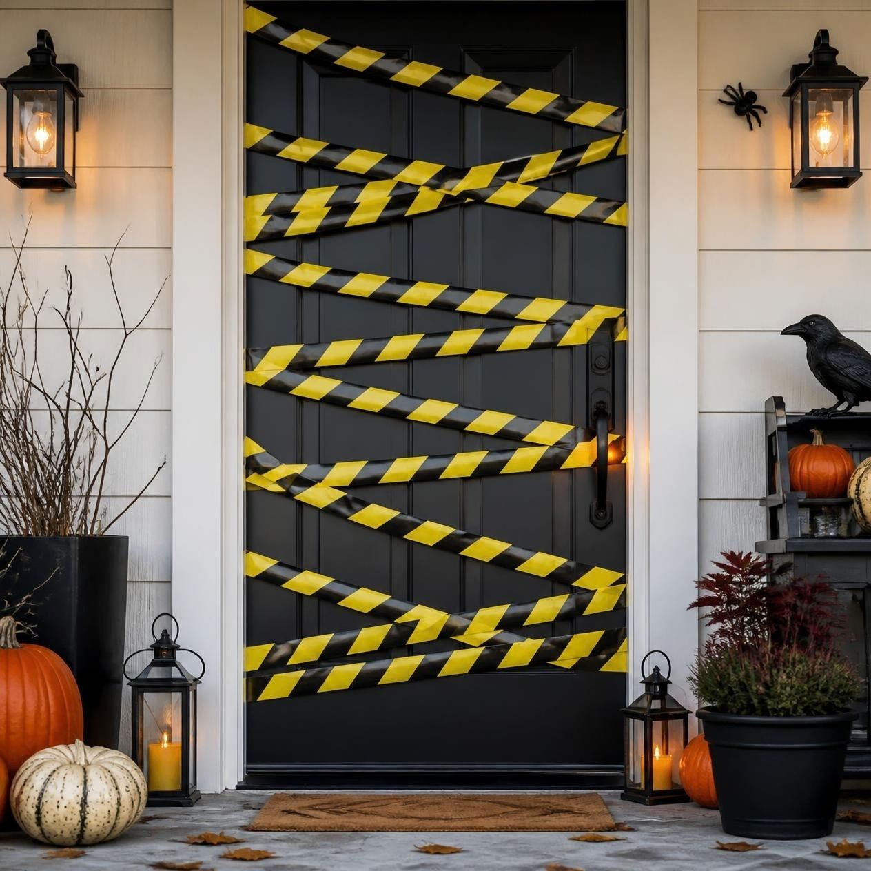 Halloween caution tape