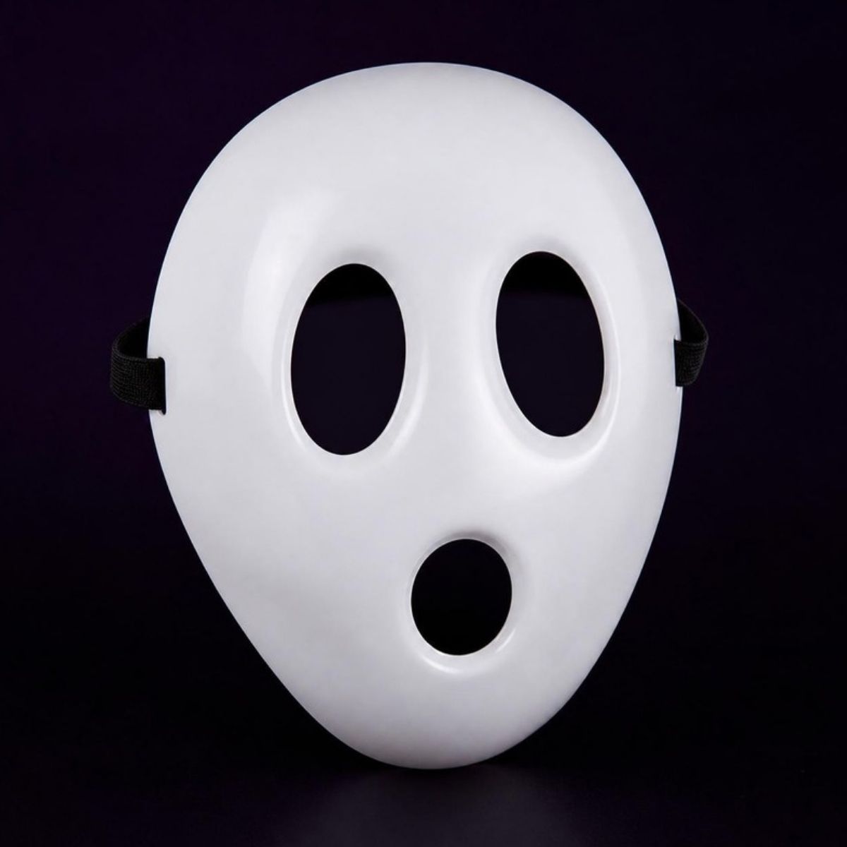 White ghost face mask