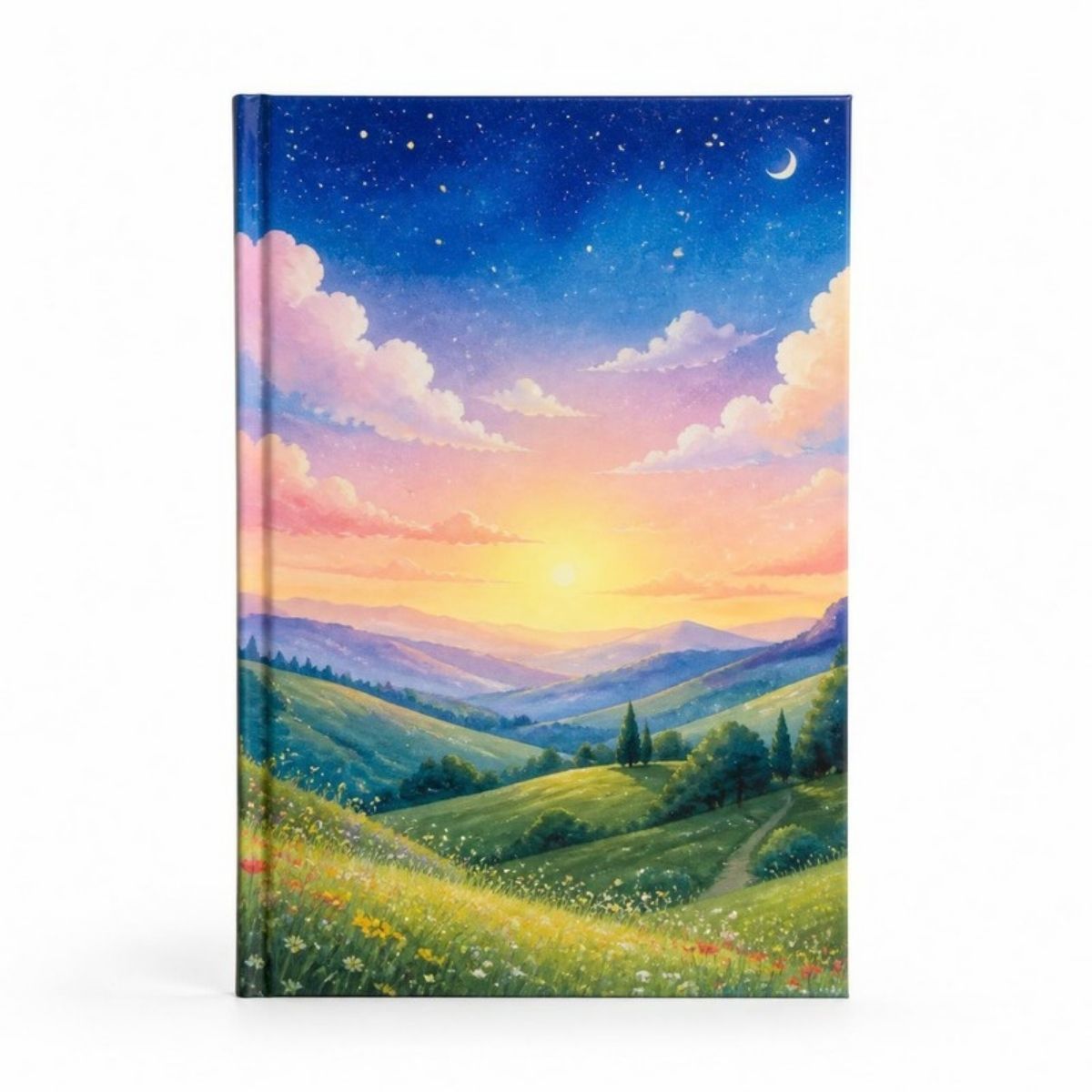 Colorful children's picture book with a dreamy landscape on the cover